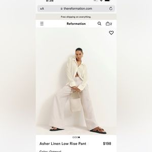 Reformation Linen Pants